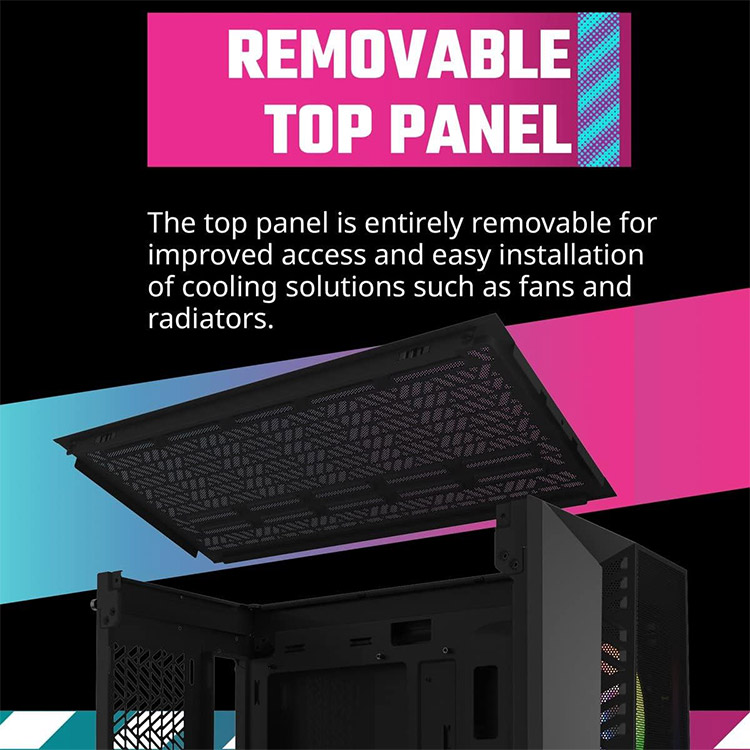 خرید کیس کامپیوتر Cooler Master MasterBox 520 Mesh - شاسی مید تاور - سیاه
